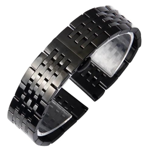 Bracelet de remplacement unisexe en acier inoxydable de 12mm à 22mm pour montre