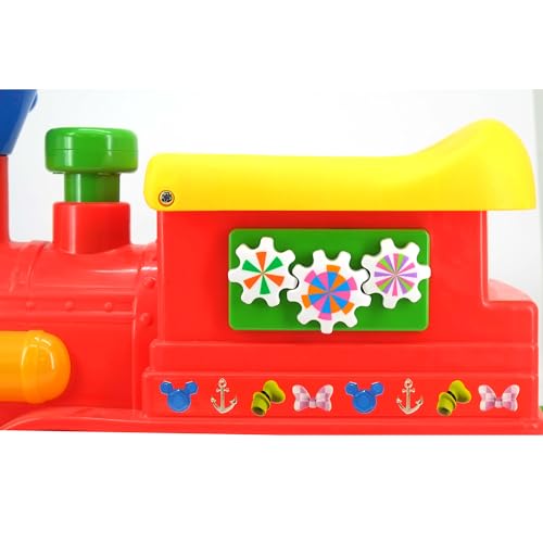 Kiddieland Battery Powered Mickey Ride-On Train with Tracks & Caboose, Lights & Sounds, Ages 12–36 Months, D-Cell Batteries Included, Indoor Toddler Activity Toy by Kiddieland - Image 9