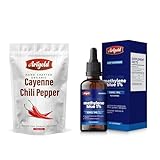 Arigold Organic Cayenne Pepper Powder (6 oz) + Methylene Blue USP 1% Solution (2 fl oz) | Natural Energy, Focus & Clarity Support | Handcrafted Hot Spice + Pharmaceutical Grade Drops