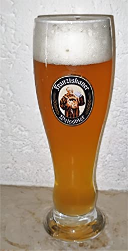 AngiesStrickZauber White Beer Glass/White Beer Glasses/Glass/White Beer/Wheat Glass/0.5 Litres/Franciscan
