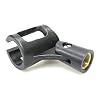 Mr. Dj MC02 Large barrel Universal Flexible Spring-loaded Rubberized Plastic Mic Clamp Clips Holder for Instrument Microphone