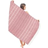 Dimension: la longueur de serviette mesure 100cm, la largeur 180cm lorsqu'elle est déployée. Un drap de plage adapté à la plupart des gens.