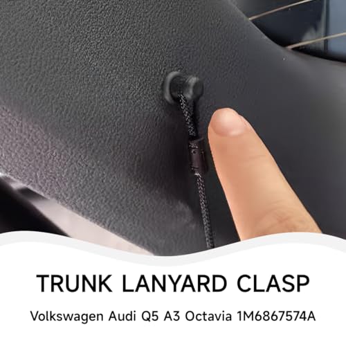 JEYORZY 6 Stück Auto Kofferraumabdeckung Clips, Hutablage Clips Hutablage Haltegurt Auto Kofferraumklammern, Hutablage String Clip Knopfhalter Kofferraum Hutablage Saiten Clips Haken Halter