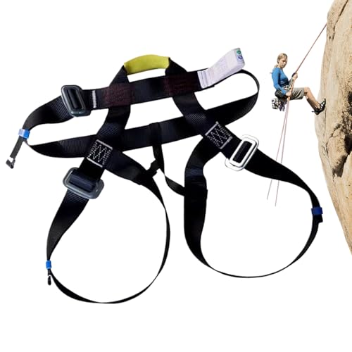 Imbragatura da arrampicata - imbracatura di sicurezza - fissaggio per alpinismo | Cintura da arrampicata con resistenza alla rottura di 25 kN in robusto poliestere per un trasporto sicuro durante l'ar