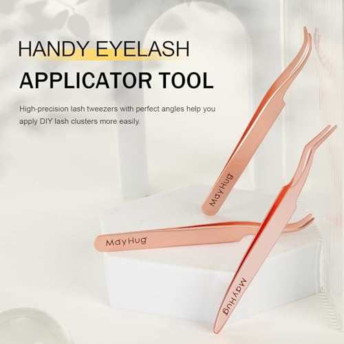 Tool Aplicador de Cílios Mayhug Tweezers de Cílios Individuais para Extensões de Cílios Aplicador de