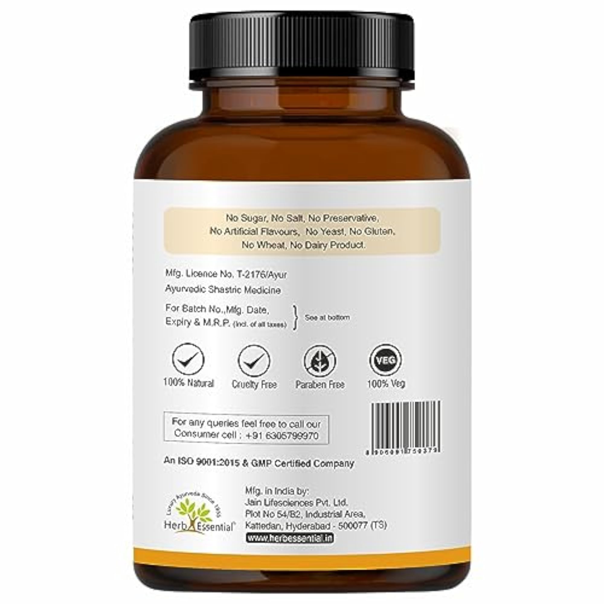 Herb Essential Turmeric Tablets 500 Mg 60 Tablets