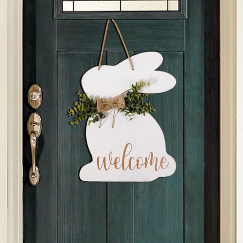 Easter-Decorations-Door-Hanger-1Pc-Rustic-Wooden-Easter-Bunny-Welcome-Sign-Egg-Hunt-Easter-Decor-Easter-Hanging-Door-Decorations-for-Wall-Home-Indoor-Outdoor-Spring-Decor-Supplies Easter Decorations Door Hanger 1Pc Rustic Wooden Easter Bunny Welcome Sign Egg Hunt Easter Decor Easter Hanging Door Decorations for Wall Home Indoor Outdoor Spring Decor Supplies
