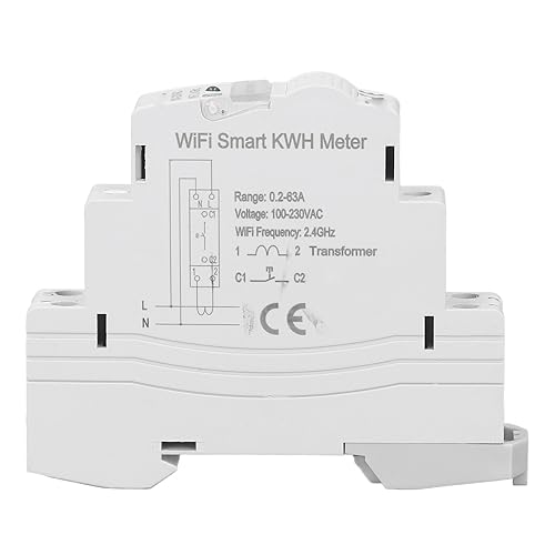 Medidor Inteligente de KWH, Monitor de Eletricidade Doméstica de Resistência Ao Impacto AC 100-230V