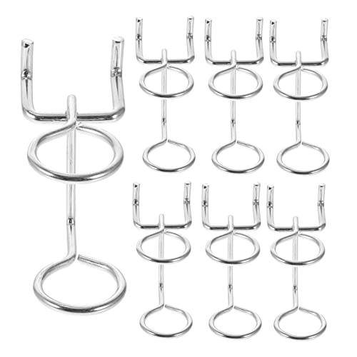 Hemobllo Ganchos Para Tableros Perforados De Hierro Resistente 10 Pcs Organizador De Herramientas Diseño De Doble Anillo Accesorios Versátiles Para Garaje y Taller