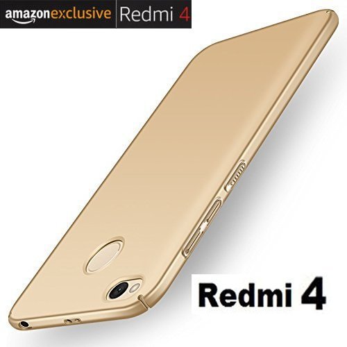 Aarnik All Sides Protection 360 Degree Full Body Protection Front & Back Case Cover for Xiaomi Redmi 4 (Gold)