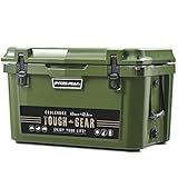 PYKES PEAK (パイクスピーク) クーラーボックス TOUGH GEAR 20QT (18.9L) / 45QT (42.6L) アウトドア 釣り BBQ ピクニック レジャー用 【 TOUGH SERIES 】 【 45QT 】 MILITARY GREEN