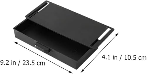 Miniatura 4 de Gogogmee 2 cajas de almacenamiento sin perforaciones, organizador de escritorio oculto, organizador de papelería, bandeja adhesiva para lápices,