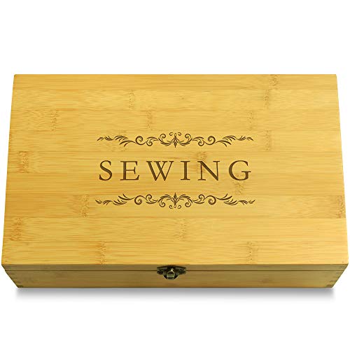 Multikeep Sewing Box - Moving Wall Wood Adjustable Organizer #TOP18