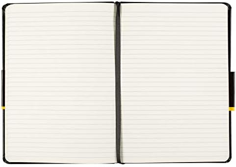 Idena 209284 - Notebook DIN A5, FSC mix, lined, cream-colored paper, 192 pages, 80 g / m & sup2 ;, hardcover in black, 1 piece