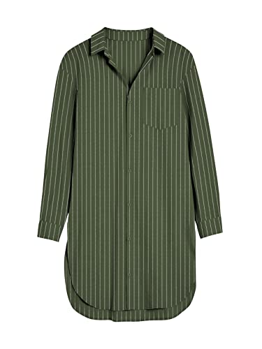 Image of Runcati Womens Button Down Shirts Linen Cotton Long Sleeve Blouse Tunic Tops Cover Up Shirt Loose Beach Bikini Dress