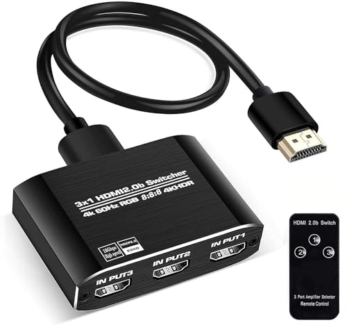 Amazon | Tomicoco HDMI切替器 スイッチ HDMI分配器 HDMI2.0b HDR 4K
