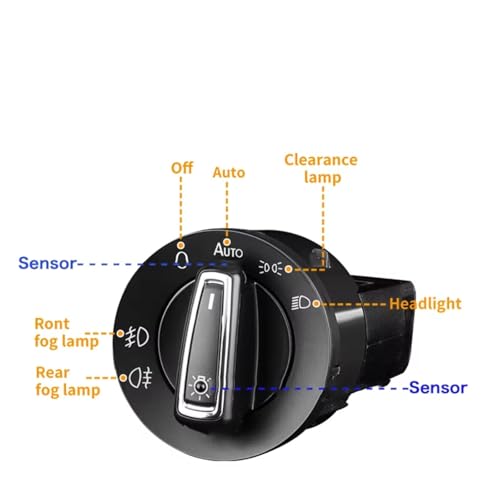 Interruptor de faro para solventar fallos de luces en Passat y Sharan 7M 5