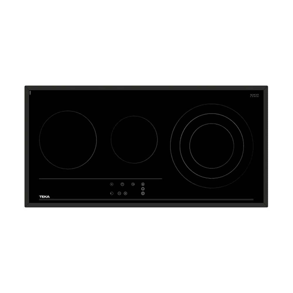 TEKA Placa Vitrocerámica 80 cm, 3 Zonas, Touch Control, Zona Triple 145/210/270, Stop & Go, Función Golpe de Cocción, Modelo TRC 83631 TCS