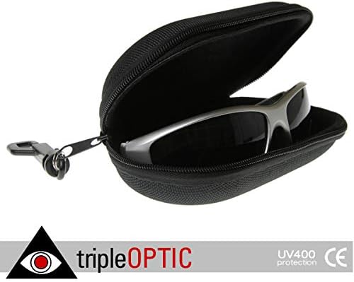 Zipper Capsule Sunglass Eyewear Case Nylon w/Key Chain