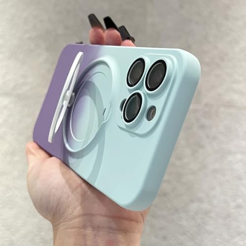Coque iPhone 15 Pro Max avec support rotatif 360 et anneau magnétique