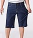 Maiyifu-GJ Men's Casual Baggy Jean Shorts Summer Loose Hip Hop Denim Shorts Fashion Lightweight Long Denim Short Pants (Dark Blue,48)
