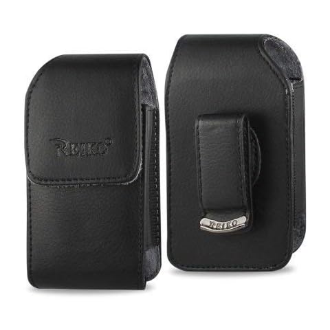 Golden Sheeps Vertical 360 Rotating PU Leather Holster Belt Clip Compatible with Kyocera Cadence S2720, DuraXTP,DuraXV LTE,DuraXV Plus,DuraXE,Large FLIP Phones & Insulin Pumps[4.3"X2.3"X0.9"] Cover