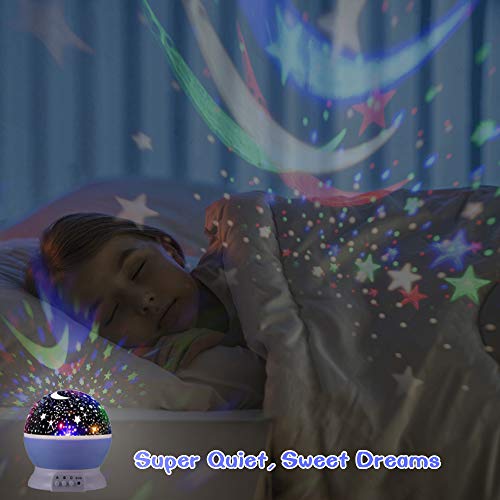 SnowCinda Brinquedos para meninos de 2 a 8 anos, luz noturna infantil com rotação de 360 graus e mud
