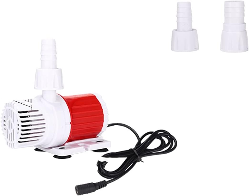 ZTBH Circulating Pump 12V/24V Fish Tank DC Submersible Pump, Aquarium Filtration Circulating Pump, Ultra-Quiet Micro-Pump Durable (Color : 12V 10W)