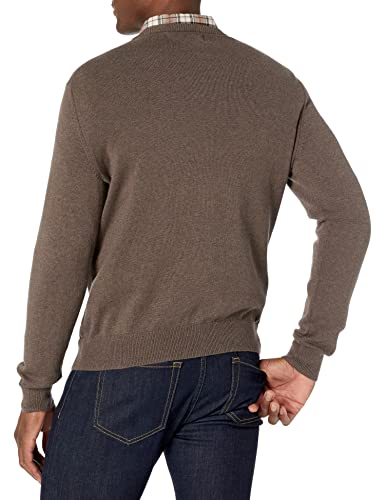 Amazon Essentials Men's V-Neck Sweater (Available In Big & Tall), Brown Heather, X-Small #TOP1