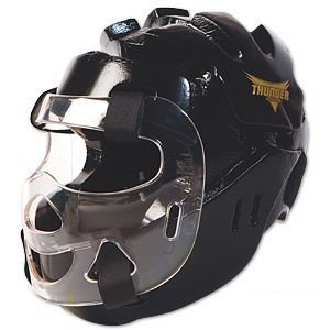 ProForce Thunder Full Headgear w/Shield - Black - Medium