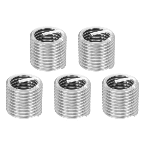 Image of sourcing map 5pcs Wire Thread Repair Inserts M18 x 2.5 x 1.5D (27mm)