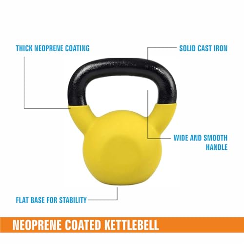 Image of Amazonbasics Neoprene Coated Solid Kettlebell for Gym Exercises