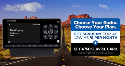 Siriusxm Onyx Ezr Satellite Radio With Vehicle Kit, Easy To Install, Enjoy Siriusxm In Your Car And Beyond With This Dock And Play Radio For As Low As $5/Month + $60 Service Card With Activation #TOP1