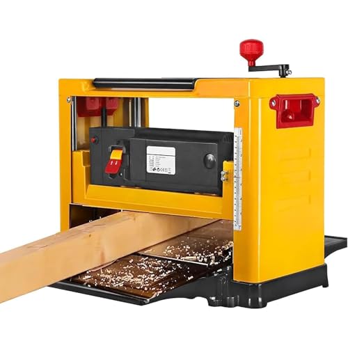 Cepilladora de sobremesa de 2000 W, cepilladora eléctrica multifuncional para carpintería de escritorio, espesor de cepillado único de 1 a 3 mm, potencia fuerte, 8000 Rpm/min, para corte de madera