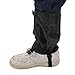 Gator for Hiking Boots, Lightweight Adjustable Leg Gaiters Polyester Fiber Ankle Gaiters Snow Boot Guard for Hiking Walking Climbing (Black)