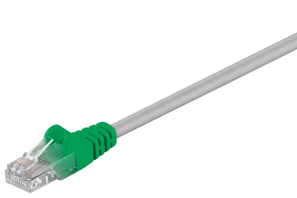 Goobay 69862 CAT 5e Crossover-Patch Cable U/UTP Grey-Green - CCA
