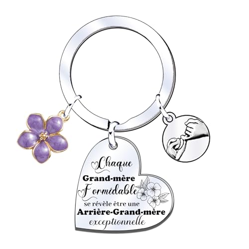 JRZDFXS cadeau mamie porte clef femme cadeau grand mere cadeau fete des grands meres cadeau anniversaire mamie cadeau pour mamie cadeau meilleure grand mere idee cadeau mamie cadeau (1)