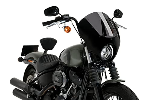 Protection frontale Puig 21213F Dark Night contre le vent pour esthétique custom sportive
