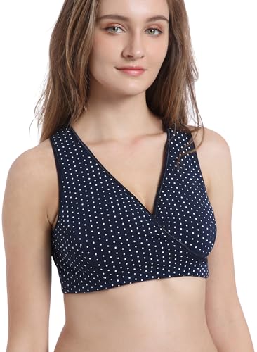 Image of CAKYE 4 Pack Nursing Bras for Breastfeeding Maternity Cotton Sleep Bralette