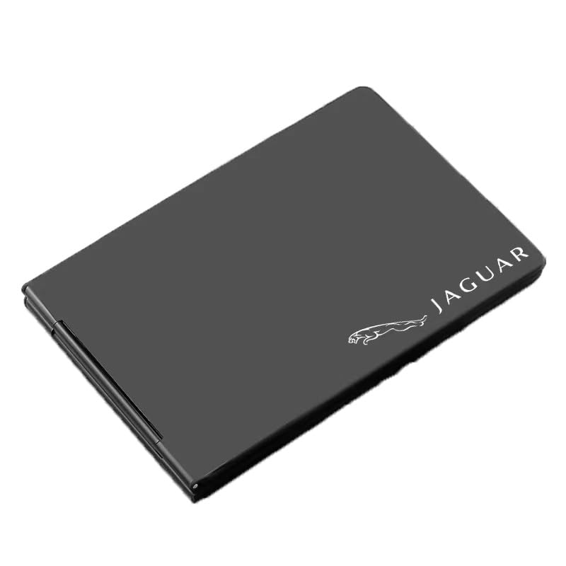 FXZNB Porta Documentos para el carné de Conducir, la Tarjeta del Seguro y la matrícula del vehículo, para la guantera, para Jaguar I-Pace、S-Type.,Black