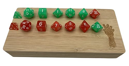 Gargoyle TTRPG Character Organizer Case, DnD Dice Tray and 2 Dice Sets, Players Travel Box