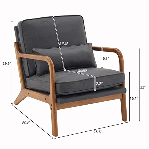 Sillón Plegable Cuero Gris oscuro miniatura 2