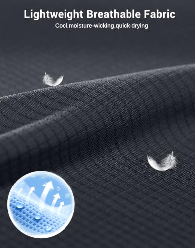 G Gradual Mens Golf Shirt Short Sleeve Athletic Dry Fit Moisture Wicking Performance Lightweight Grid Summer Collared Polo Shirts for Men(Iron Grey,3X-Large) — view 4
