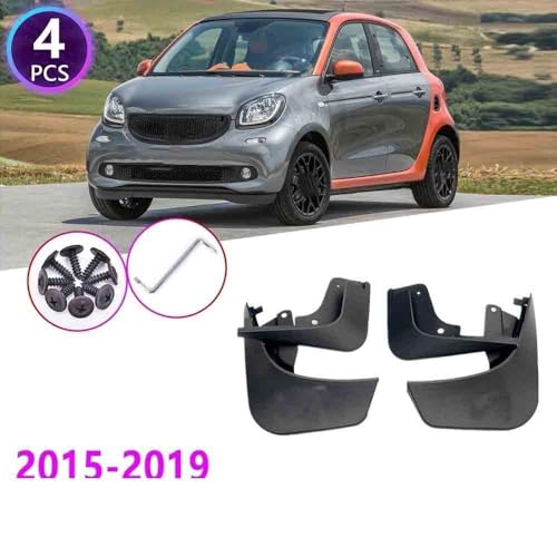 Guardabarros de absorción Smart Forfour W453 para una conducción urbana limpia de 2015 a 2019 3