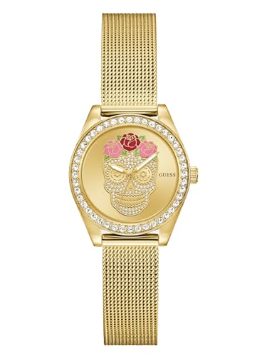 Round 30mm Champagne Dial Analog Women Watch - GW0946L1