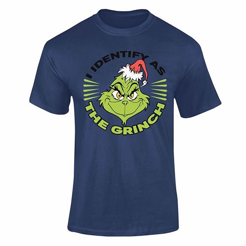 Men's 'I Identity As The Grinch' T-Shirts: Unique Designs for Fun & Personality