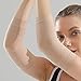 2 Pairs Slimming Arm Sleeves for Women, Sports Arm Compression Sleeve Weight Loss Upper Arm Shaper Helps Tone Shape Upper Arms Sleeve for Women Girls (Black + Beige)