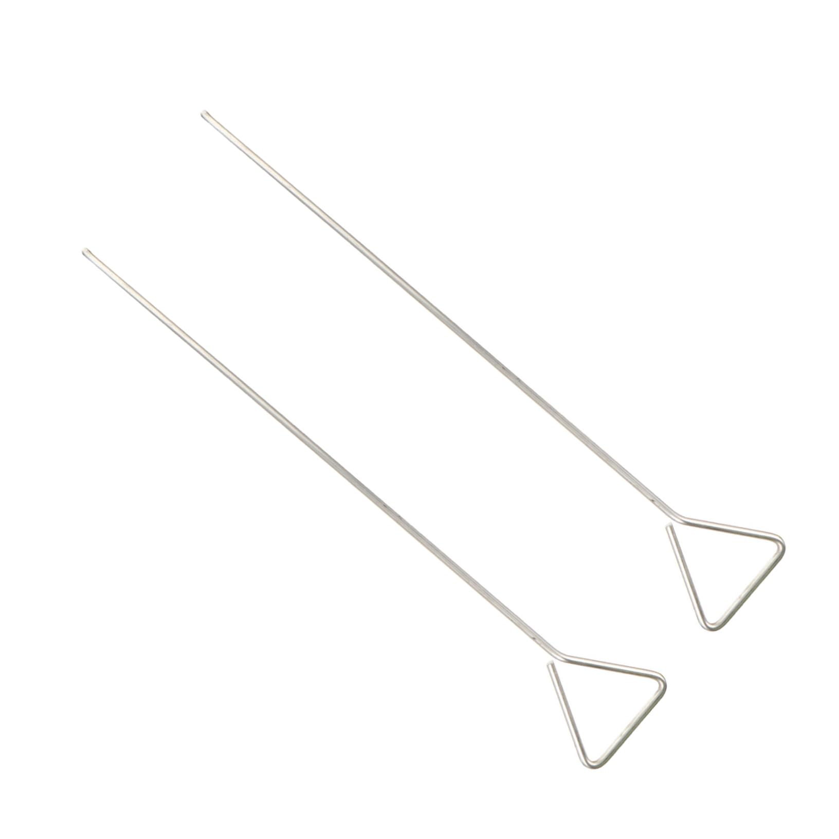 MUCKLILY Wide Spreading 2pcs Cell Rods 165mm x 40mm Laboratory Tool Smooth Surface