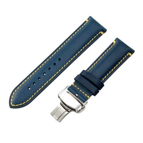Bracelet de rechange montre en cuir et acier robuste pour Skyhawk