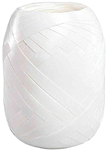 SUSY CARD Ruban Bolduc en pelote lisse 5 mm x 20 m Blanc